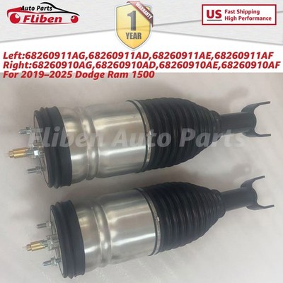 2X Front Left Right Air Strut 68260911AG 68260910AG Fit 2019-2025 Dodge Ram 1500