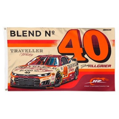 Justin Allgaier #40 Traveller Nascar Car Racing 3x5 FT Flag Good Decore Banner