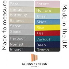 MADE TO MEASURE Roller Blind 32mm Tube & Metal Bottom Bar Blackout & Thermal 2M