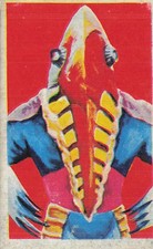 Alien Monster Aquarun 8923 4751 Sci-Fi Menko Card Japanese Vintage