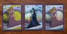 Topps Chrome Disney Sleeping Beauty Lot 3 Cards Princess Aurora Maleficent