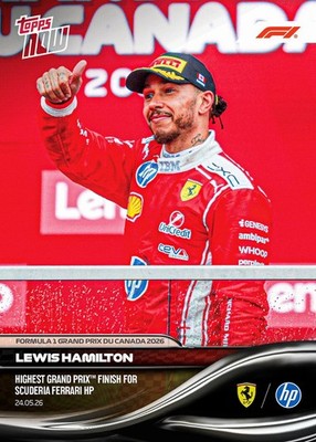*PRE SALE* Lewis Hamilton - 2026 Formula 1  Topps NOW  - Card 32