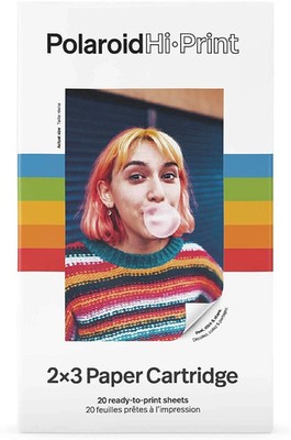 NEW Polaroid Hi-Print Paper - 2x3 Paper Cartridge (20 Sheets) Dye-Sub Cartridge