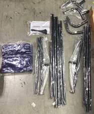 Tillman 6041068 6x8 ft Blue Vinyl Welding Curtain with Frame