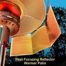 Déflecteur de Vent Accessoire pour Chauffe Gaz Extérieur Construction Aluminiu