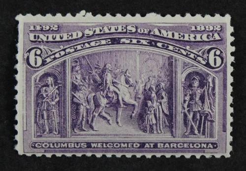 CKStamps: US Stamps Collection Scott#235 6c Columbian Mint NH OG