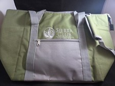 Green Sierra Club Insulated Cooler Bag Tote for Camping