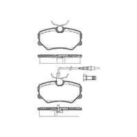 Bremsbelagsatz Scheiben 18,6 Mm Triscan Iam-Expertise FüR U.A. Peugeot 405