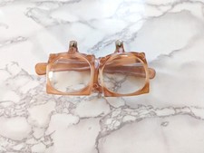 Vintage Magnifying Eyeglasses Eyewear Flip Down Modernist Costume Funky Retro