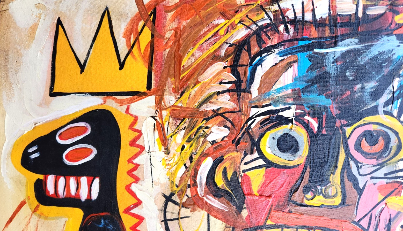 Jean-Michel Basquiat: Tuxedo (1983) Grossformatiger Siebdruck Estate Stamped – Bild 2