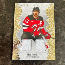 2025-26 Upper Deck Artifacts Jersey Gold #111 Nico Hischier /199 NJ Devils