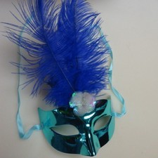 feather mask for Halloween