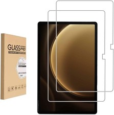 2 Pack Screen Protector for Samsung Galaxy Tab S9 FE Plus, 9H Tempered Glass