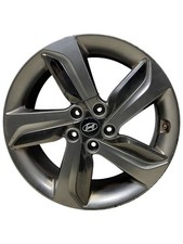 Wheel 18x7-12 5 Spoke Argent And Chrome Turbo Fits 13-15 Veloster 1055167