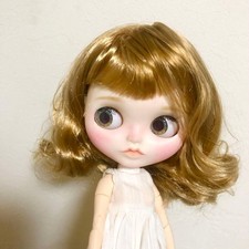Custom Icy Doll M - Blonde Medium Hair - Glass Eyes - OOAK Handmade