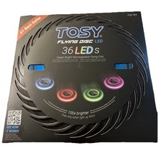 TOSY 36 and 360 LEDs Frisbee - Extremely Bright Flying Disc, Smart Modes, Glow