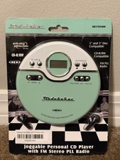 Studebaker SB3703MW Joggable Personal CD Player Mint Green/White 