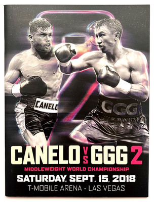 Canelo Alvarez vs GGG Gennady Golovkin 2 Program Fight Boxing 2018