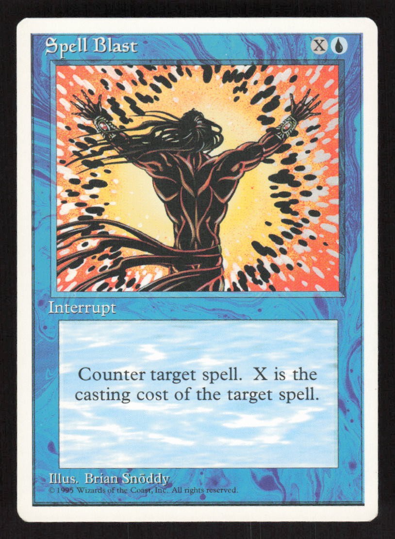 1995 Spell Blast Fourth Edition MTG