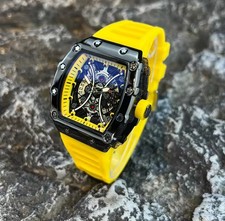 Richard Fashion Style Rapper Mille Yellow Watch