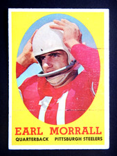 Earl Morrall #57 Topps 1958 Football Card (Pittsburgh Steelers)