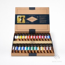 Mijello Mission Gold Pure Pigment Watercolor Paint Set 24 Colors 15ml MWC-1524P