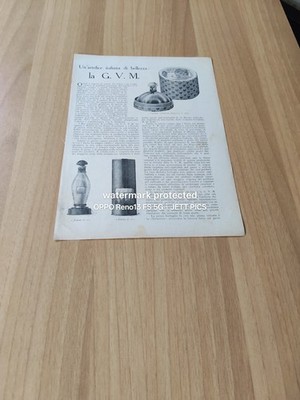 1924 LA GVM FABBRICA PROFUMI ITALIANO ANNI 20 CONTESSA AZZURRA DIMMI DI SI NINA