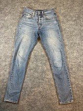 Levi  s 501s Premium Original Jeans Womens 24x30 Light Wash Button Fly 24x28fit 