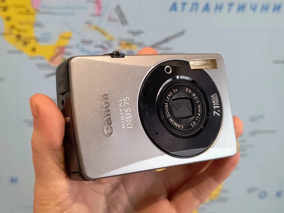 Canon PowerShot ELPH SD750 / IXUS 75 7.1MP Digital Camera Silver - Fullly Work - Image 2 of 4