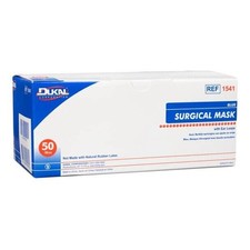  CASE Dukal Surgical Earloop Face Masks ASTM Level 1, Blue 300/case