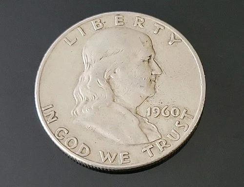 Silver Half Dollar 1960 d Franklin