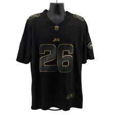 New York Jets Le'Veon Bell #26 Nike Men's M NFL Football Black Gold Trim NFL