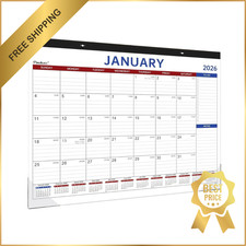 2026 Desk Calendar - Large Desk Calendar 2026, Jan 2026 - Dec 2026, 12 Months Ca
