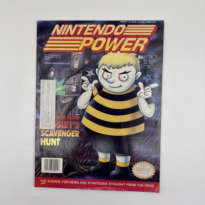 Vintage Nintendo Power Magazine Issue 45 Complete w Poster and Power Club Cards