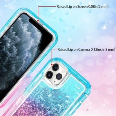Case for IPhone 13 PRO 6.1'' Glitter Liquid Protective Bling Quicksand Gradient