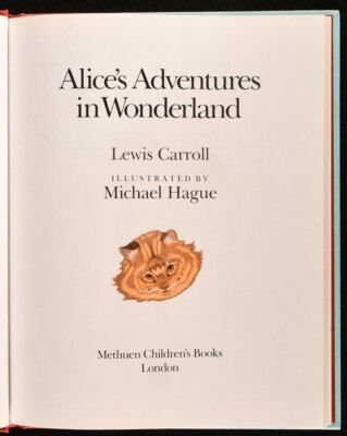 1985 Alice's Adventures in Wonderland Lewis Carroll Michael Hague