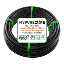 Irrigation Pipe 13mm / 16mm LDPE Garden Watering Hose - Flexible Hose Pipe