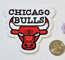 CHICAGO BULLS NBA EMBROIDERED IRON ON PATCH 3.5” X 3.25” FREE SHIP
