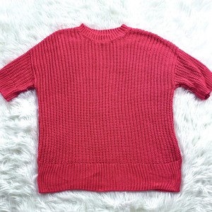 hot pink oversized sweater