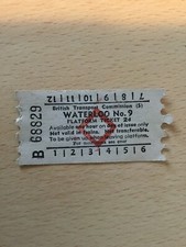 Platform. Ticket,    (. Waterloo. No9,  )