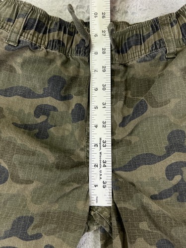 Gap Kids Pants Boys 2XL XXL Green Camo Jogger Cargo Rip Stop Fabric 26x27 - Picture 8 of 14