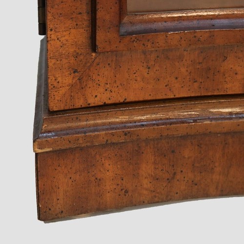 Antique French Louis XV Flame Mahogany Swell Front Marble Top Server C1830 - Picture 16 of 19