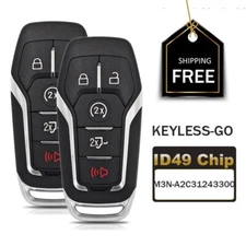 2X Smart Remote Key Fob 5 Button 164-R8117 for 2015 2016 2017 Ford F-150 F-250