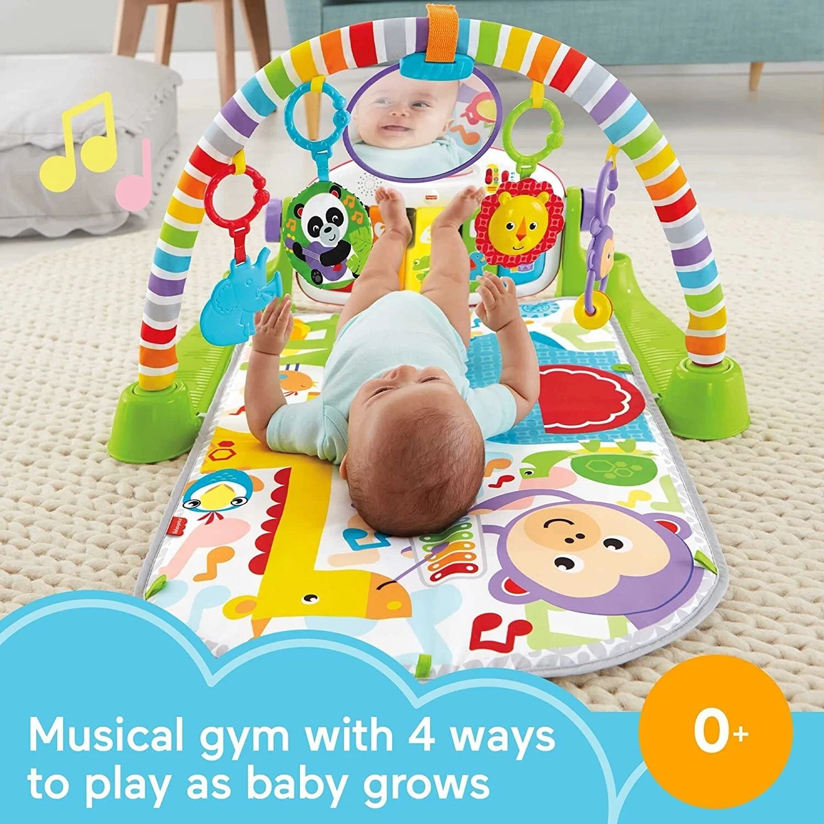 Fisher price kick cheap n play gym