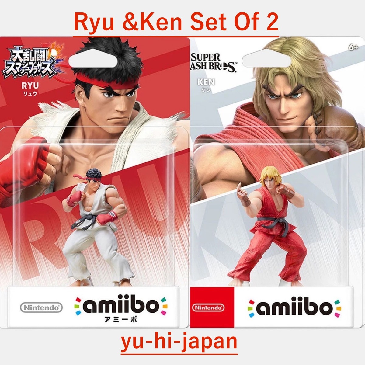 Nintendo amiibo Ryu & Ken 2 Set (Super Smash Bros. series