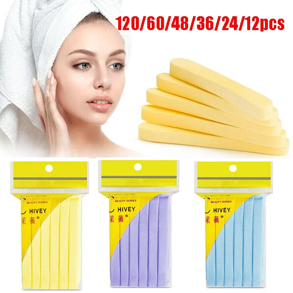 120/60/48pcs ПВА сжатый лица губка макияж удаления мытье лицо губка подушечки ↗ - Изображение 3 из 4