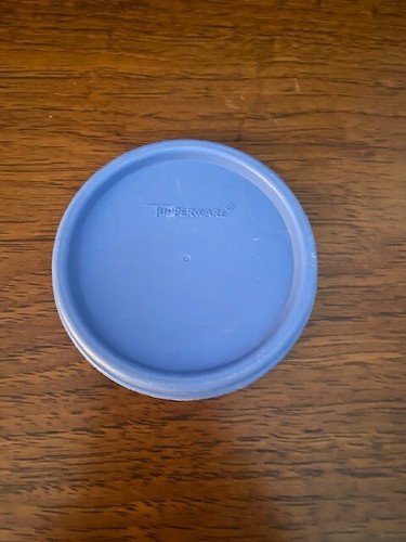Vintage Tupperware Modular Mate Replacement Lid 1607~Brown, Orange, Almond, Blue - Picture 5 of 5