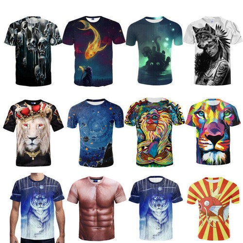 3D Printed T-Shirt Men Women UGLY Crew 