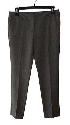 Amanda and Chelsea Size 2 Gray Comfort Waist Stretch Straight Leg Trousers Pants