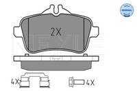 Meyle 025 252 1518 Brake Pad Set, Disc Brake For MERCEDES-BENZ